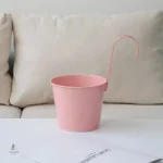 Pot de fleur suspendu en métal - vue 2