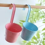Pot de fleur suspendu en métal - vue 4