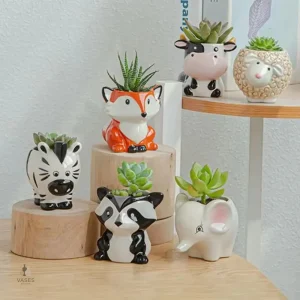 Pot de fleur animaux décoratif