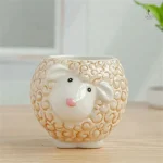 Accessoire de jardin animaux colorés