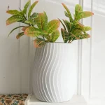 Contenant élégant pour fleurs blanches