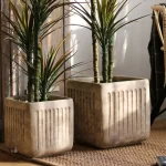 Conteneur carré pour plantes d'intérieur élégant