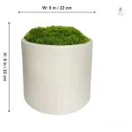 Vase en céramique blanc, style épuré et élégant