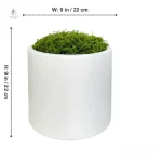 Pot de fleur céramique blanc pour un décor minimaliste