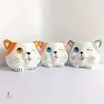 Pot de fleur créatif en forme de chat joueur