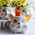 Vase décoratif pour amoureux des chats