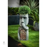 Pot lumineux pour plantes en extérieur