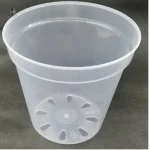 Conteneur de jardinage en plastique transparent