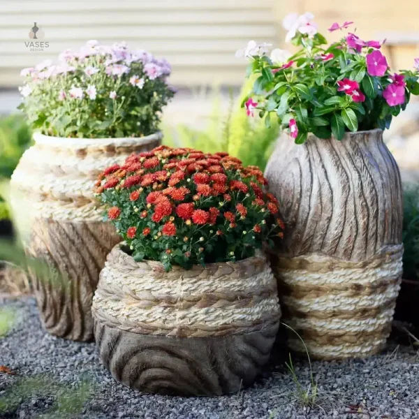 Pot de fleur design pour extérieur