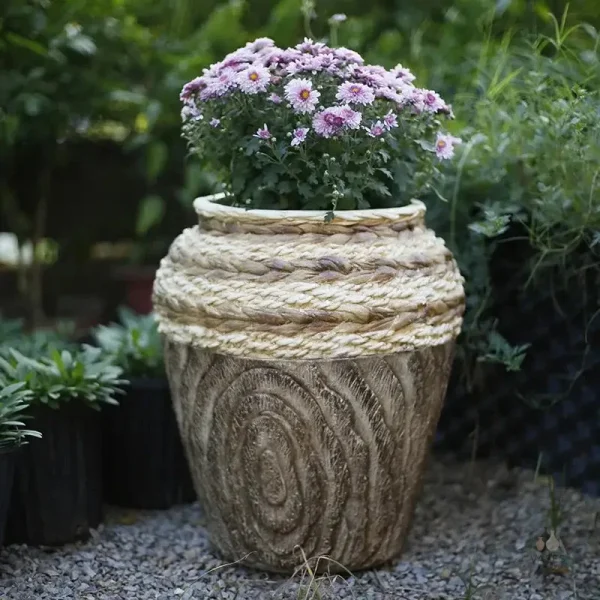 Contenant à fleurs d'extérieur élégant