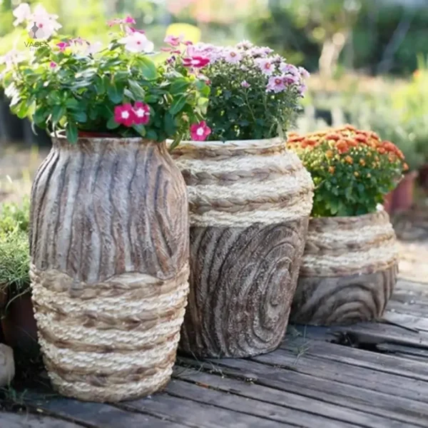 Design contemporain pour pot de jardin