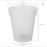 Pot de fleur extérieur éclairé pour terrasse