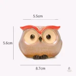 Pot de fleurs en céramique, motif hibou attrayant