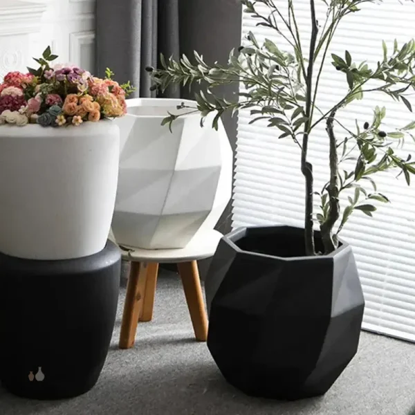 Pot de fleur moderne pour décoration intérieure