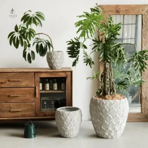 Pot de fleur moderne en céramique élégante