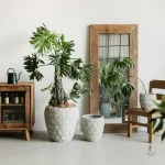 Pot à fleurs stylé pour décoration intérieure