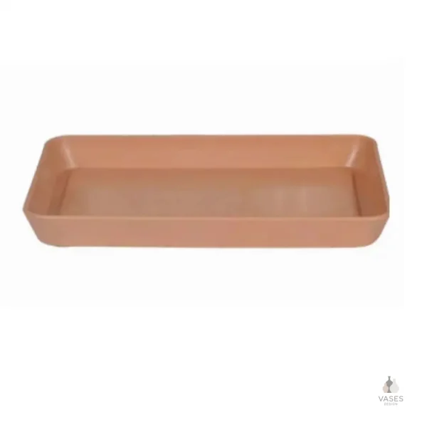 Soucoupe en plastique pour pot de fleurs rectangulaire