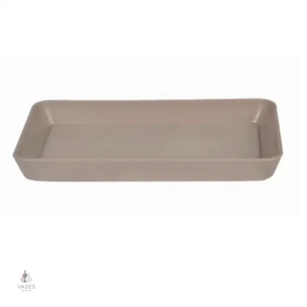Soucoupe décorative pour pots de fleurs rectangulaires