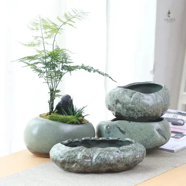 Pot de fleur décoratif rétro pour intérieur
