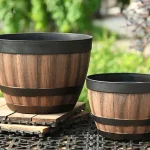 Conteneur arrondi pour plantes d'extérieur