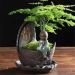 Pot de fleur en céramique de style traditionnel chinois