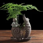 Pot de fleur design inspiré de l'art chinois