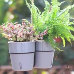Pot de fleur suspendu design pratique
