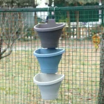 Joli pot de fleur en plastique pour suspension