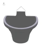Accessoire de jardinage : pot en plastique suspendu