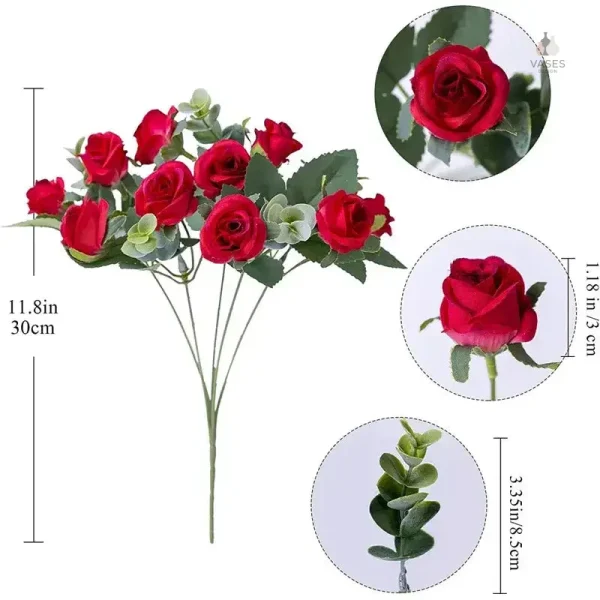 Fleur en soie rose pour décoration de mariage