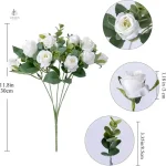 Rose artificielle réaliste pour décoration de table