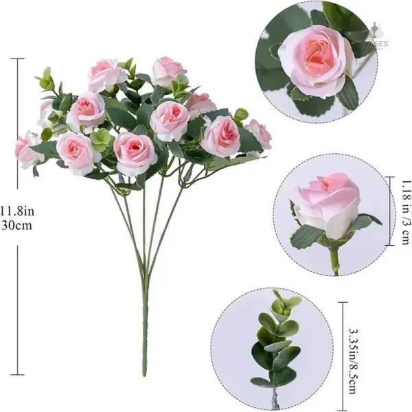 Fleur synthétique rose pour un look intemporel