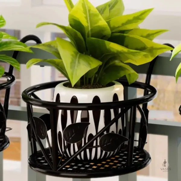 Support pour pot de fleur à accrocher au plafond