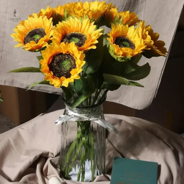 Tournesol artificiel en fleurs décoratives