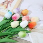 Tulipe artificielle décorative en fleurs synthétiques