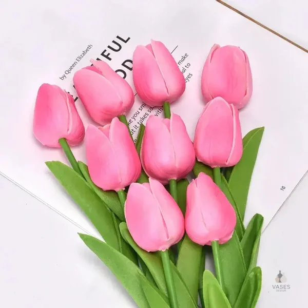 Tulipes synthétiques réalistes pour arrangements floraux