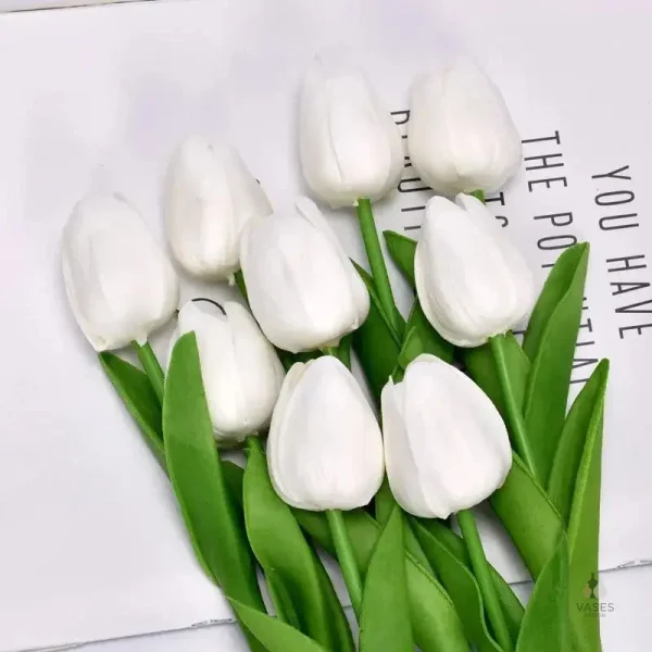 Fleurs artificielles en tulipe, accessoire déco tendance