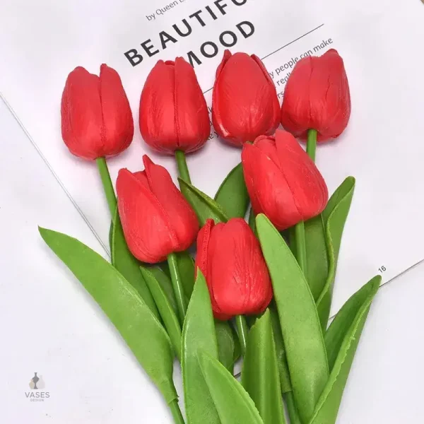 Tulipe en fleur synthétique, ajout de couleur à votre décor