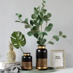 Vase design simple de 30 cm pour fleurs
