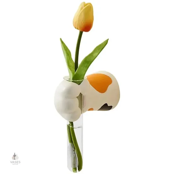 Vase décoratif à fixer au mur pour intérieur