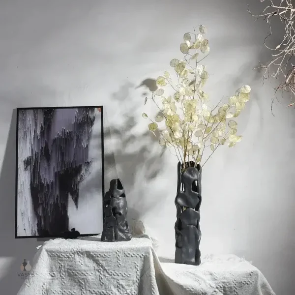 Vase décoratif pour fleurs avec style contemporain