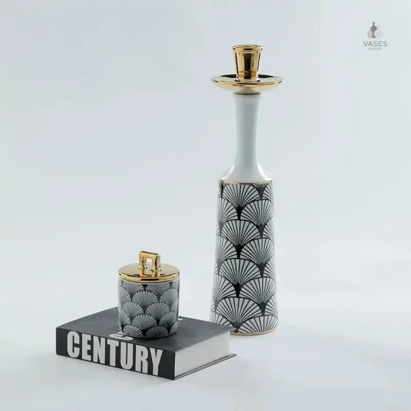 Vase décoratif en porcelaine pour intérieur