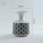 Vase en porcelaine pour arrangements floraux modernes