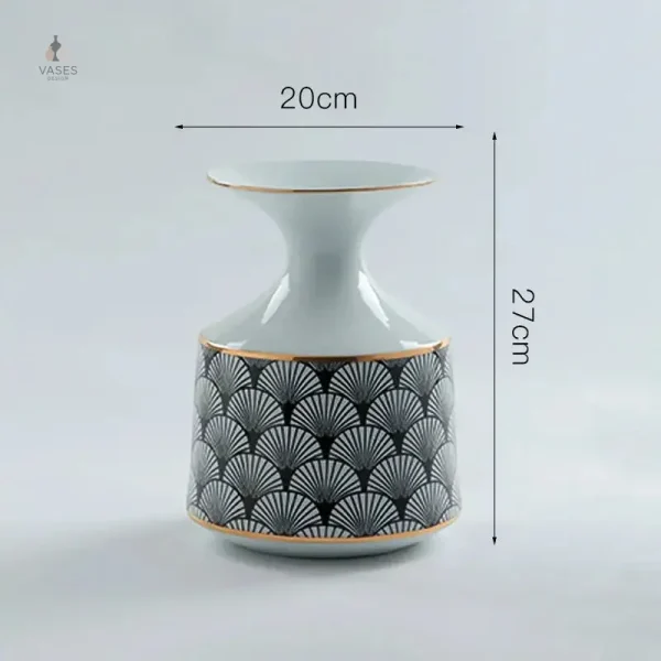 Vase en porcelaine pour arrangements floraux modernes
