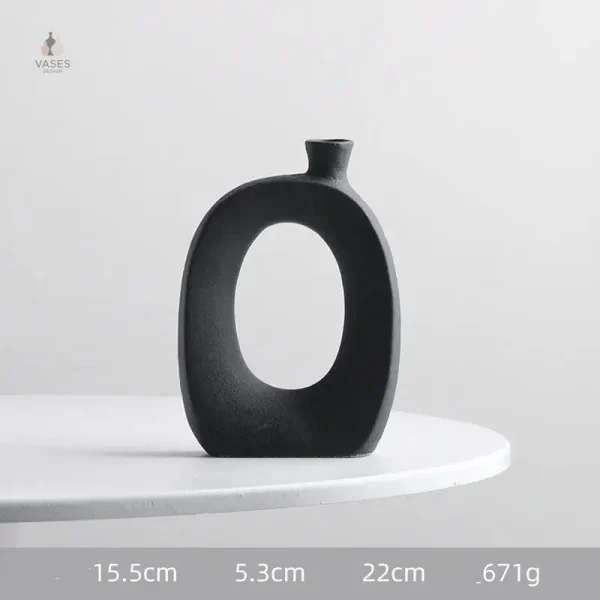 Vase pampa élégant avec design minimaliste