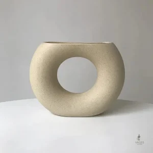 Design moderne pour vase à pampas naturel