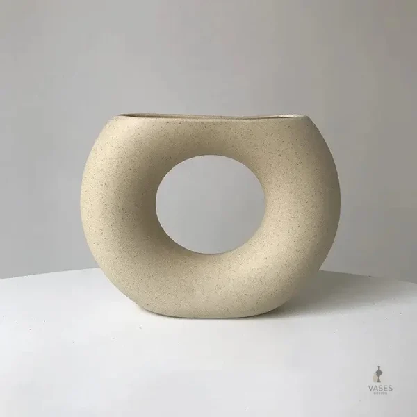 Design moderne pour vase à pampas naturel