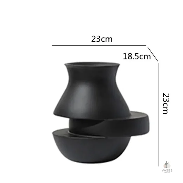 Vase contemporain idéal pour bouquets ou plantes