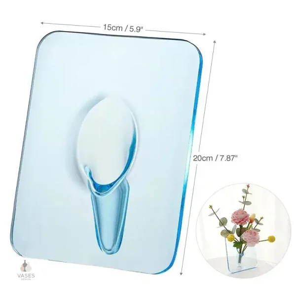 Vase transparent léger, parfait pour tous les espaces