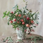 Vase céramique artisanal aux finitions raffinées